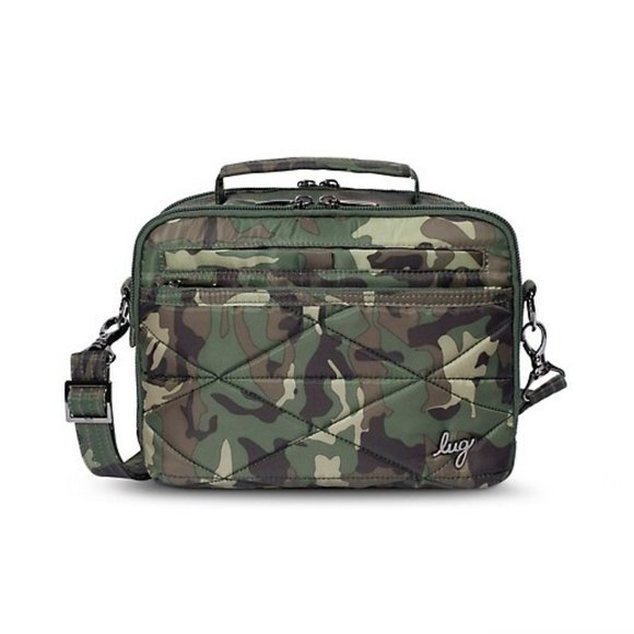 lug Handbags - Brand New Lug Camo Green Roundabout XL Crossbody Handbag